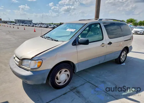 2000 Toyota Sienna Le из США, поврежденный, VIN 4T3ZF13C1YU251134